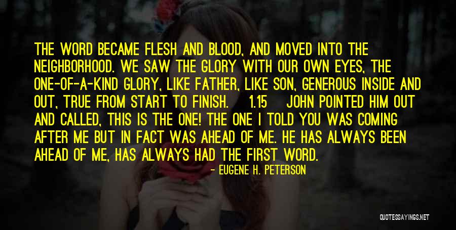 1-2 Word Quotes By Eugene H. Peterson