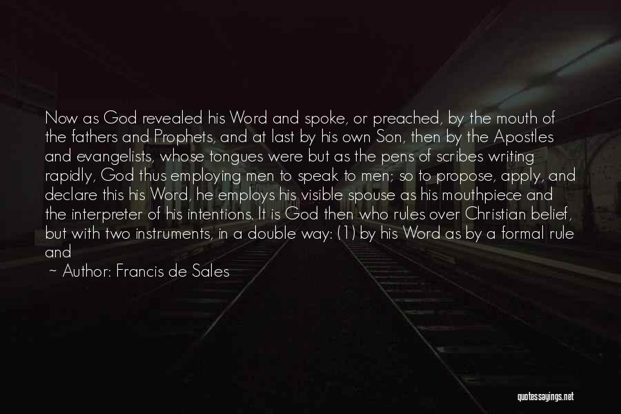 1-2 Word Quotes By Francis De Sales