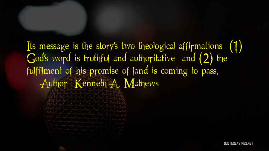 1-2 Word Quotes By Kenneth A. Mathews