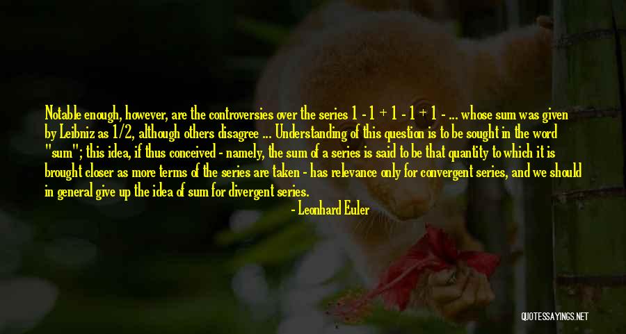 1-2 Word Quotes By Leonhard Euler