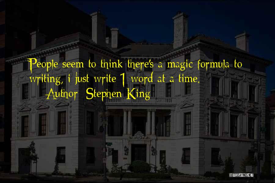 1-2 Word Quotes By Stephen King