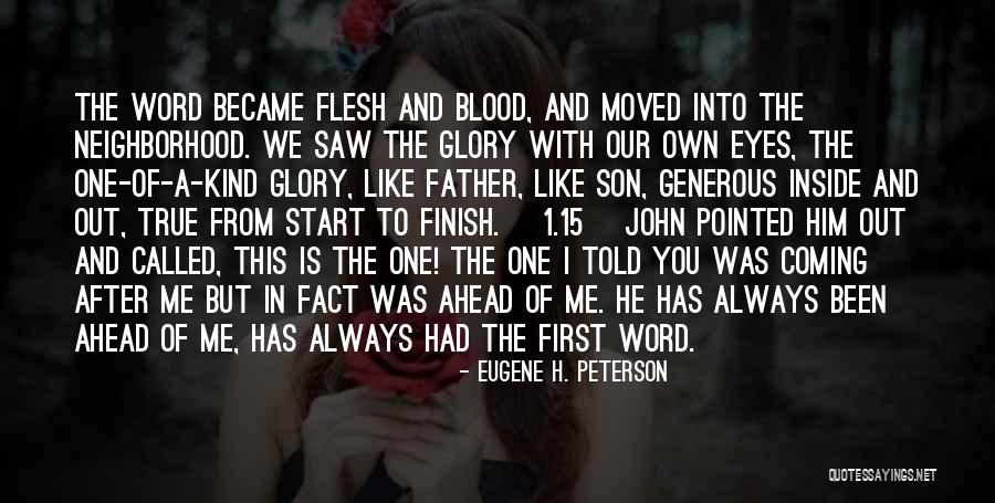 1-5 Word Quotes By Eugene H. Peterson 1-5 Word Quotes By Eugene H. Peterson