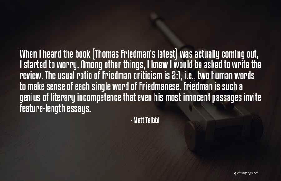 1-5 Word Quotes By Matt Taibbi 1-5 Word Quotes By Matt Taibbi
