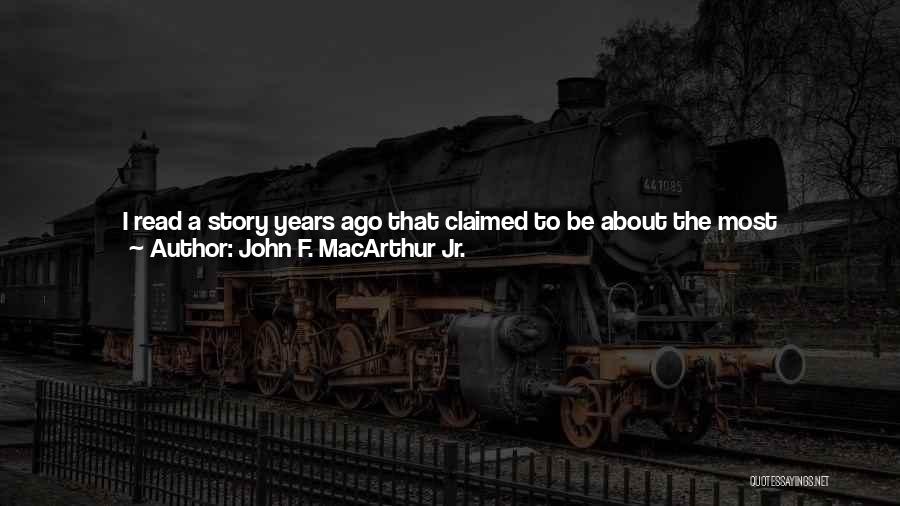 1 Considered Quotes By John F. MacArthur Jr.