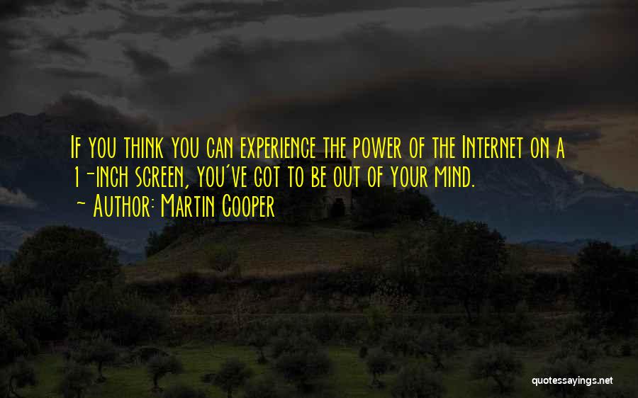 1 Inch Quotes By Martin Cooper