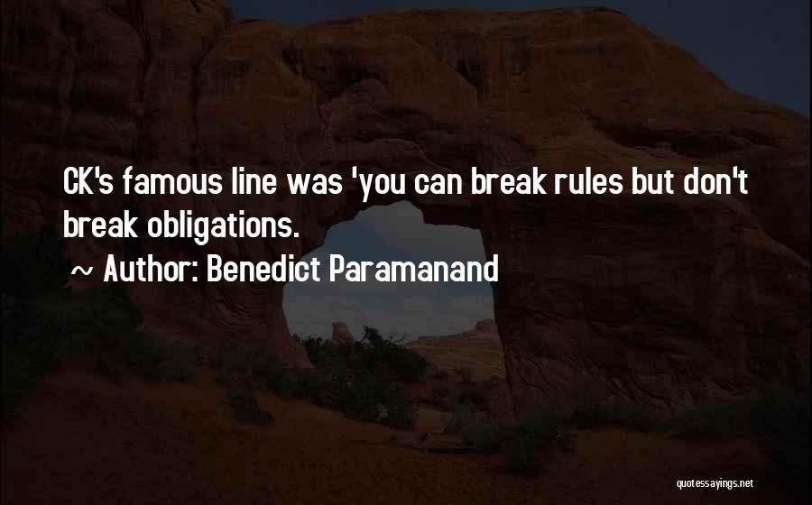 1 Line Break Up Quotes By Benedict Paramanand