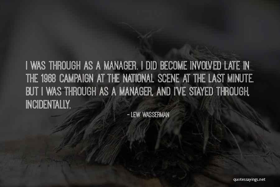 1 Minute Manager Quotes By Lew Wasserman 1 Minute Manager Quotes By Lew Wasserman