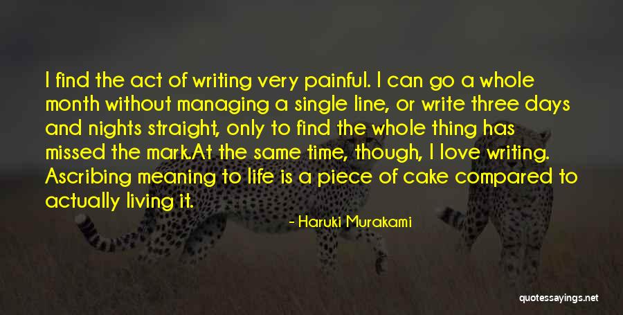 1 Month Love Quotes By Haruki Murakami