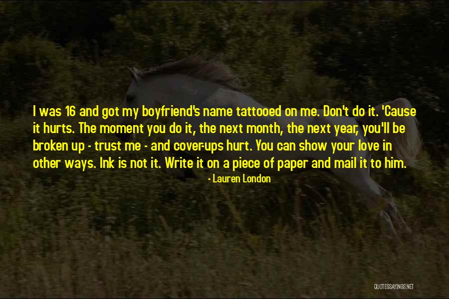 1 Month Love Quotes By Lauren London