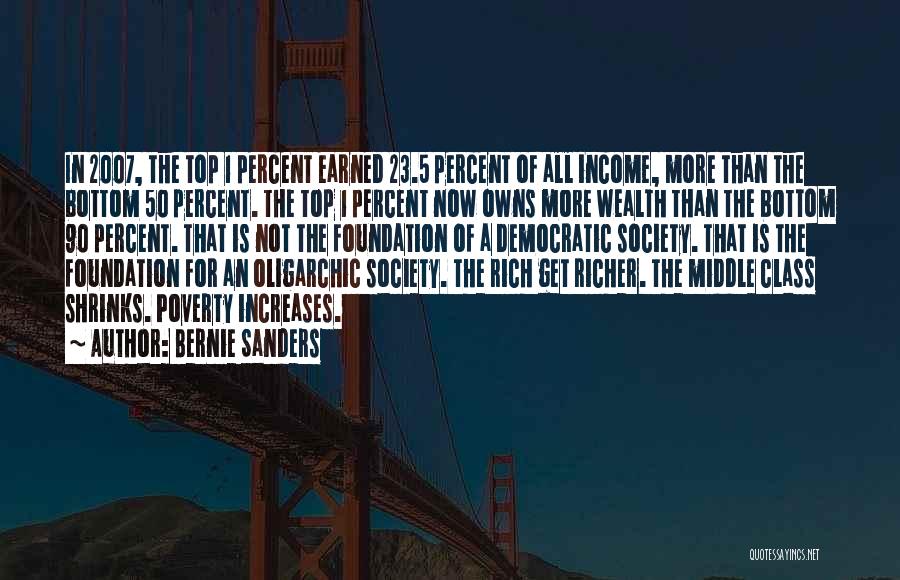 1 Percent Quotes By Bernie Sanders