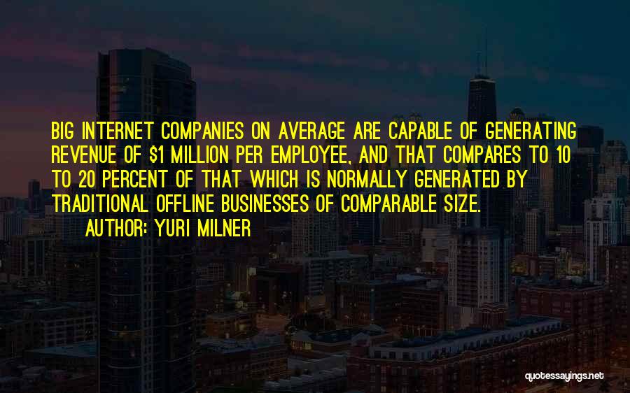 1 Percent Quotes By Yuri Milner