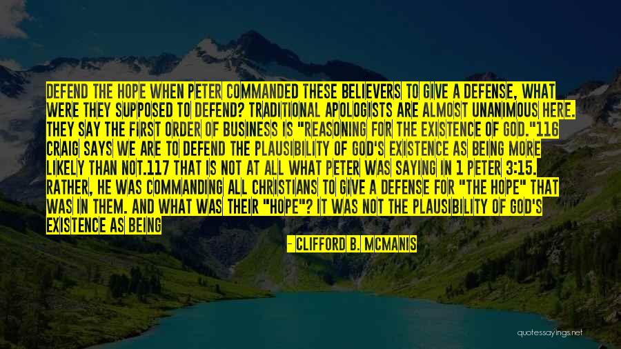 1 Peter 3 Quotes By Clifford B. McManis 1 Peter 3 Quotes By Clifford B. McManis