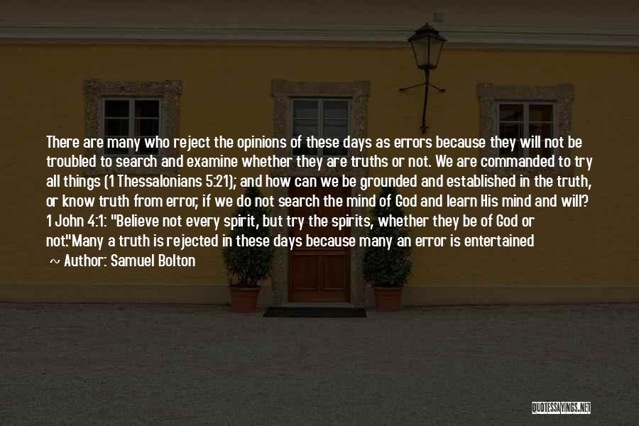 1 Samuel Quotes By Samuel Bolton