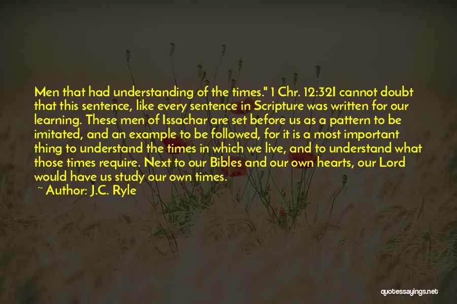 1 Sentence Quotes By J.C. Ryle