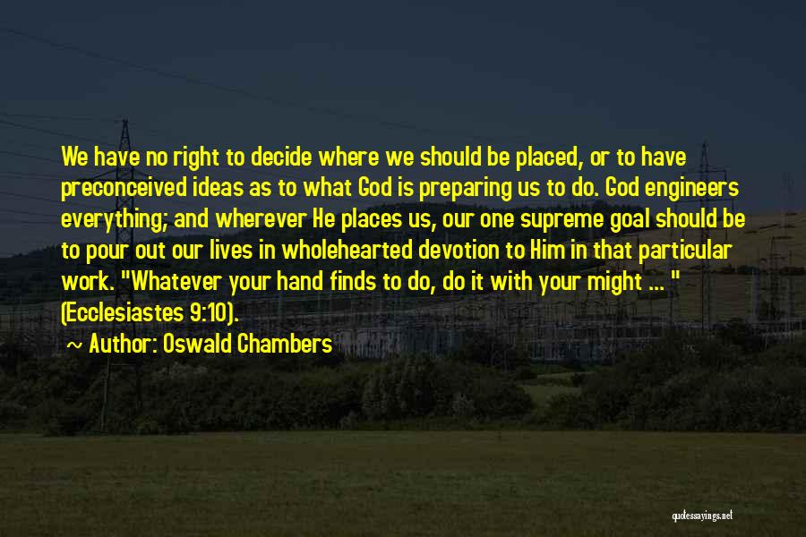 10 God Quotes By Oswald Chambers