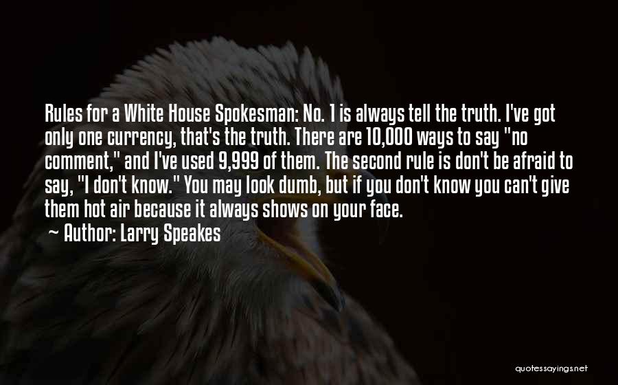 10 Most Used Quotes By Larry Speakes