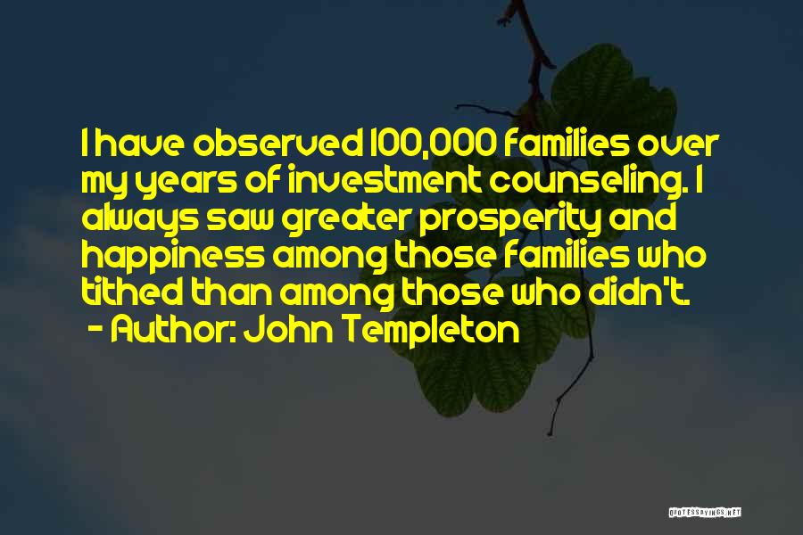 100 Years From Now Quotes By John Templeton