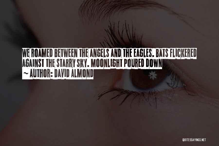 David Almond Quotes: We Roamed Between The Angels And The Eagles. Bats Flickered Against The Starry Sky. Moonlight Poured Down