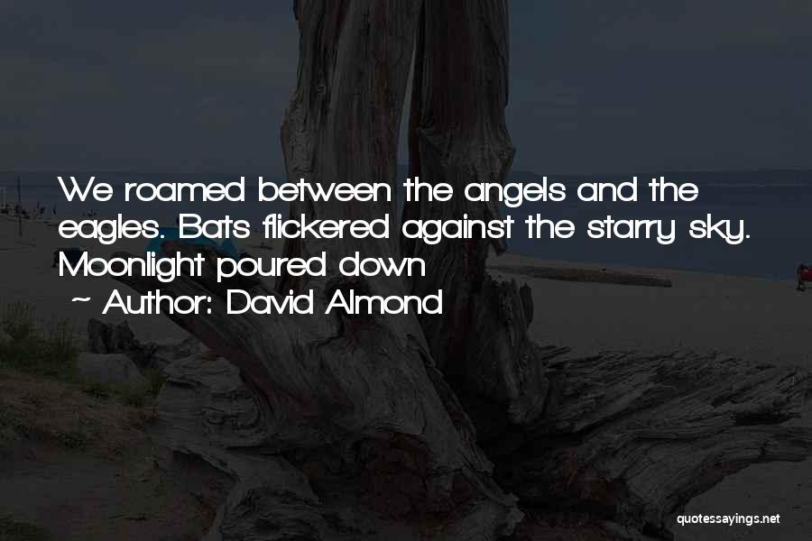 David Almond Quotes: We Roamed Between The Angels And The Eagles. Bats Flickered Against The Starry Sky. Moonlight Poured Down