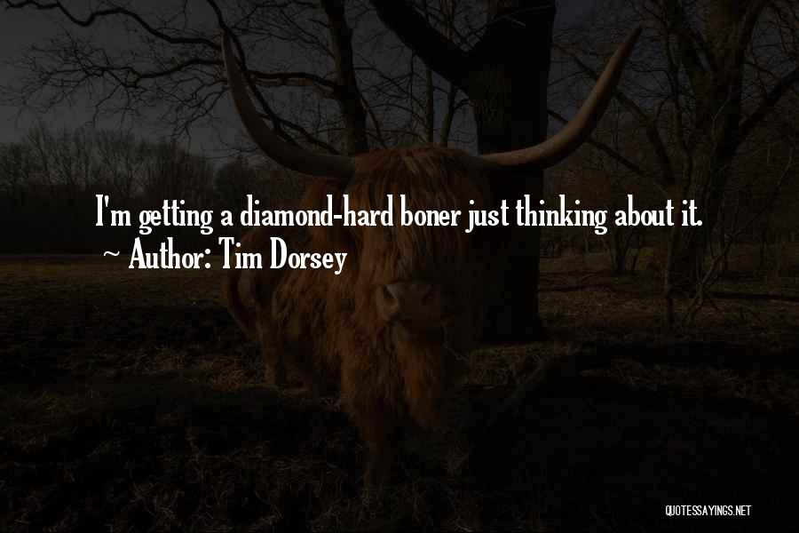 Tim Dorsey Quotes: I'm Getting A Diamond-hard Boner Just Thinking About It.