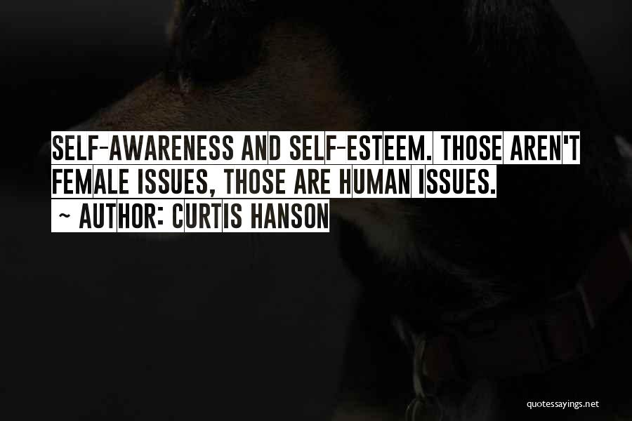 Curtis Hanson Quotes: Self-awareness And Self-esteem. Those Aren't Female Issues, Those Are Human Issues.