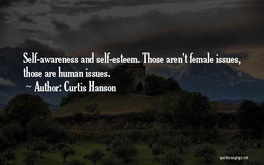 Curtis Hanson Quotes: Self-awareness And Self-esteem. Those Aren't Female Issues, Those Are Human Issues.