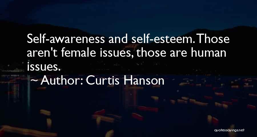 Curtis Hanson Quotes: Self-awareness And Self-esteem. Those Aren't Female Issues, Those Are Human Issues.