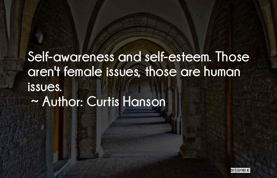 Curtis Hanson Quotes: Self-awareness And Self-esteem. Those Aren't Female Issues, Those Are Human Issues.