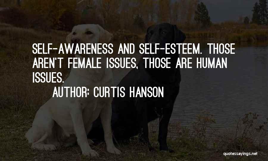 Curtis Hanson Quotes: Self-awareness And Self-esteem. Those Aren't Female Issues, Those Are Human Issues.