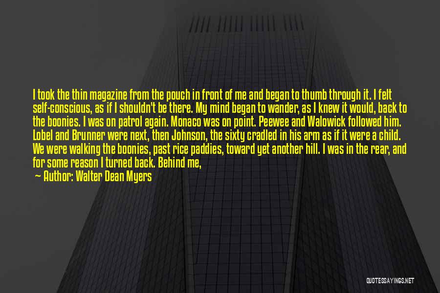 Walter Dean Myers Quotes: I Took The Thin Magazine From The Pouch In Front Of Me And Began To Thumb Through It. I Felt