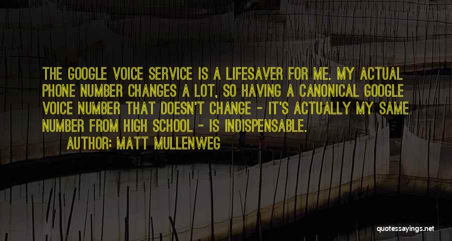 Matt Mullenweg Quotes: The Google Voice Service Is A Lifesaver For Me. My Actual Phone Number Changes A Lot, So Having A Canonical