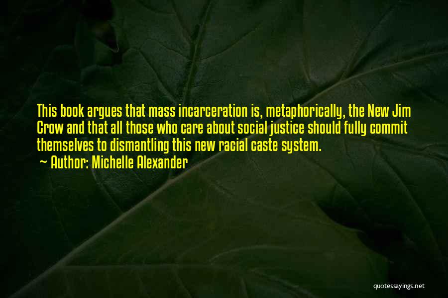 Michelle Alexander Quotes: This Book Argues That Mass Incarceration Is, Metaphorically, The New Jim Crow And That All Those Who Care About Social
