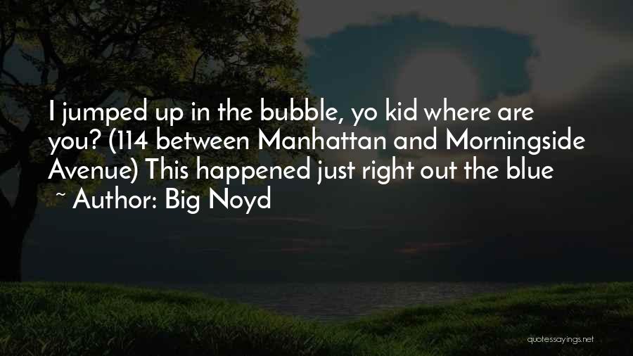 Big Noyd Quotes: I Jumped Up In The Bubble, Yo Kid Where Are You? (114 Between Manhattan And Morningside Avenue) This Happened Just