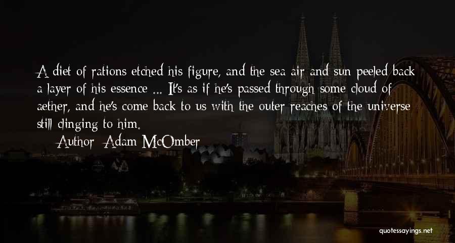 Adam McOmber Quotes: A Diet Of Rations Etched His Figure, And The Sea Air And Sun Peeled Back A Layer Of His Essence