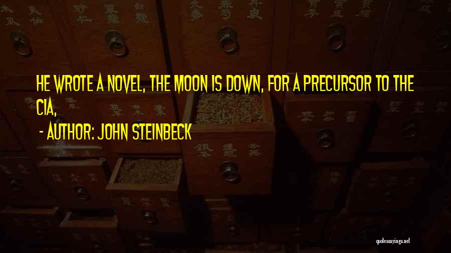John Steinbeck Quotes: He Wrote A Novel, The Moon Is Down, For A Precursor To The Cia,
