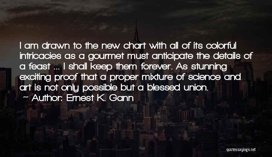 Ernest K. Gann Quotes: I Am Drawn To The New Chart With All Of Its Colorful Intricacies As A Gourmet Must Anticipate The Details