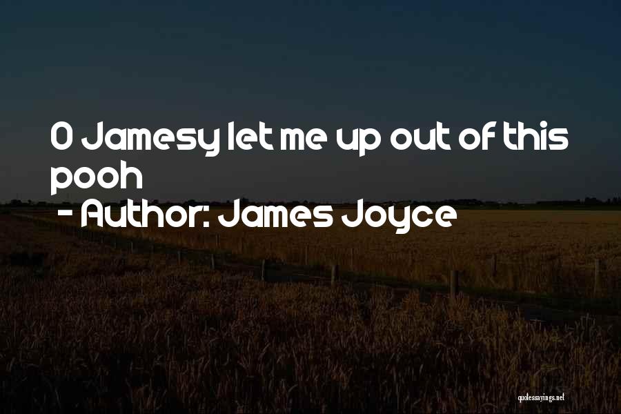 James Joyce Quotes: O Jamesy Let Me Up Out Of This Pooh