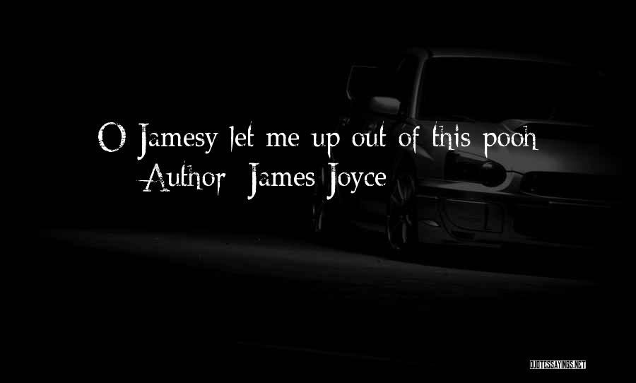 James Joyce Quotes: O Jamesy Let Me Up Out Of This Pooh