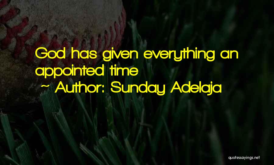 Sunday Adelaja Quotes: God Has Given Everything An Appointed Time