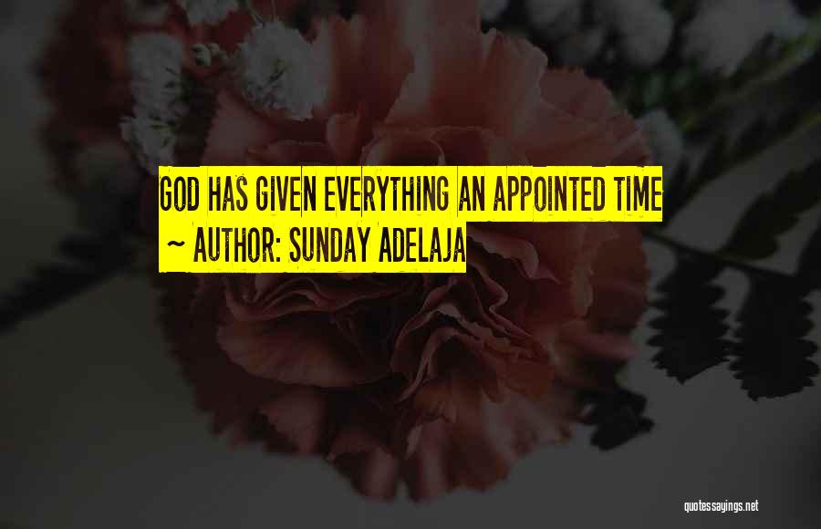 Sunday Adelaja Quotes: God Has Given Everything An Appointed Time