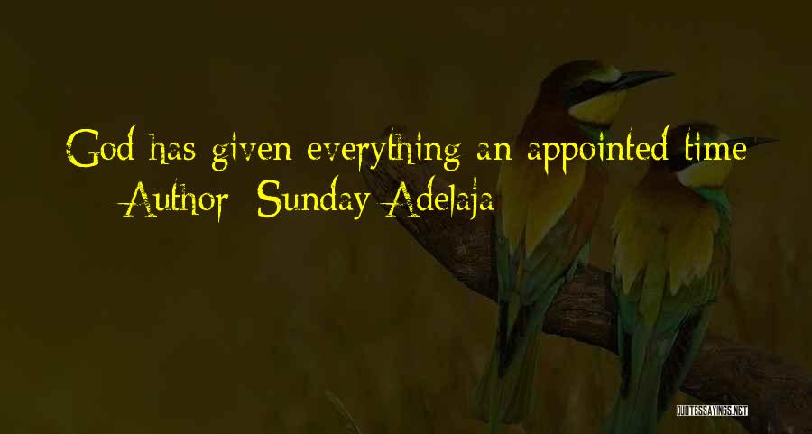 Sunday Adelaja Quotes: God Has Given Everything An Appointed Time