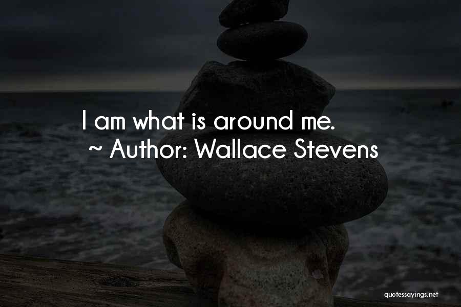 Wallace Stevens Quotes: I Am What Is Around Me.