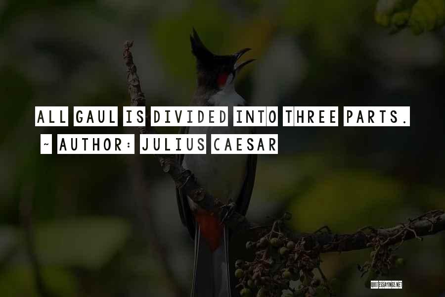 Julius Caesar Quotes: All Gaul Is Divided Into Three Parts.