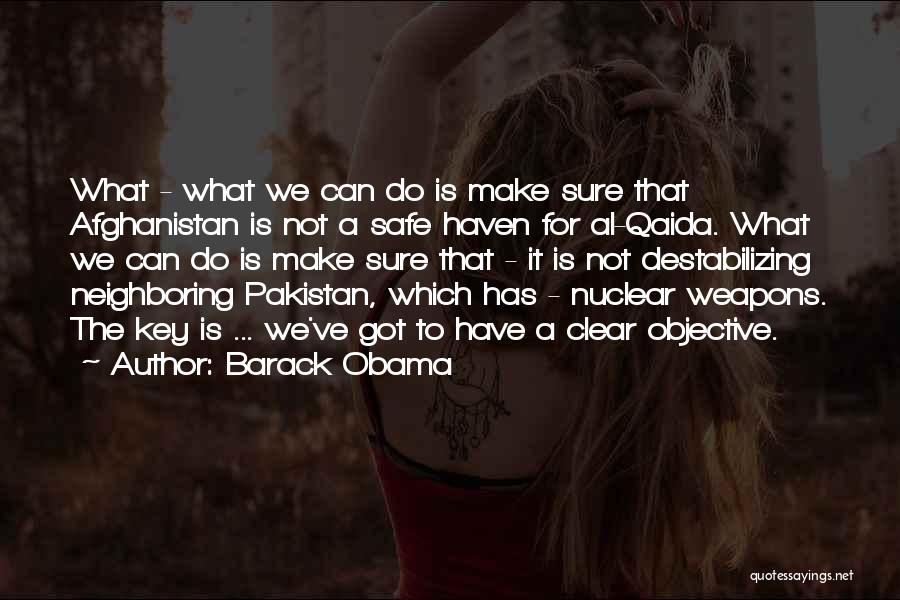 Barack Obama Quotes: What - What We Can Do Is Make Sure That Afghanistan Is Not A Safe Haven For Al-qaida. What We