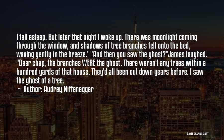 Audrey Niffenegger Quotes: I Fell Asleep. But Later That Night I Woke Up. There Was Moonlight Coming Through The Window, And Shadows Of