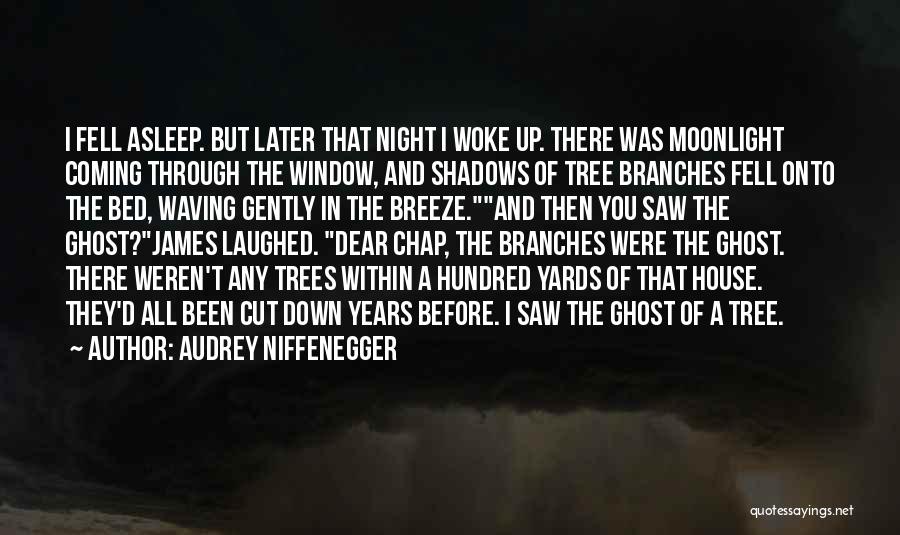 Audrey Niffenegger Quotes: I Fell Asleep. But Later That Night I Woke Up. There Was Moonlight Coming Through The Window, And Shadows Of