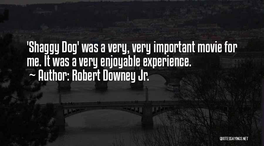 Robert Downey Jr. Quotes: 'shaggy Dog' Was A Very, Very Important Movie For Me. It Was A Very Enjoyable Experience.