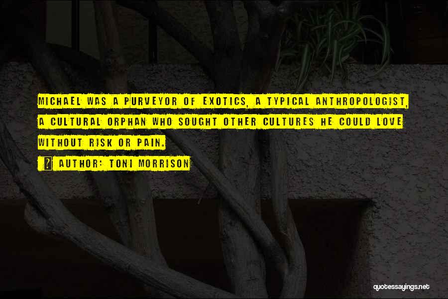 Toni Morrison Quotes: Michael Was A Purveyor Of Exotics, A Typical Anthropologist, A Cultural Orphan Who Sought Other Cultures He Could Love Without