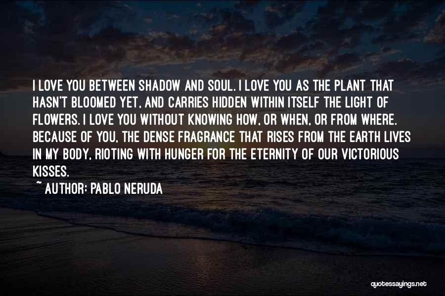 Pablo Neruda Quotes: I Love You Between Shadow And Soul. I Love You As The Plant That Hasn't Bloomed Yet, And Carries Hidden