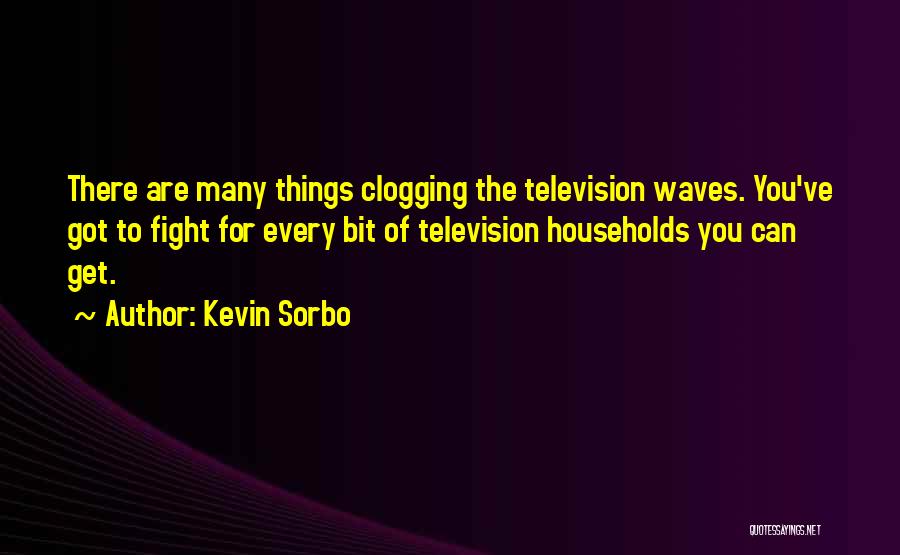 Kevin Sorbo Quotes: There Are Many Things Clogging The Television Waves. You've Got To Fight For Every Bit Of Television Households You Can